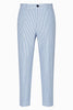 Load image into Gallery viewer, Light Blue 2 Piece Notched Lapel Striped Single Breasted Men Prom Suits