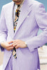 Load image into Gallery viewer, Light Blue 2 Piece Notched Lapel Striped Single Breasted Men Prom Suits