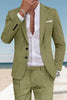 Load image into Gallery viewer, Sky Blue 2 Piece Single Breasted Men Prom Suits with Sleeves