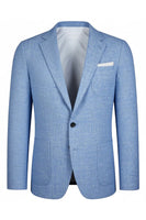 Load image into Gallery viewer, Sky Blue 2 Piece Single Breasted Men Prom Suits with Sleeves