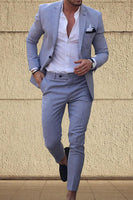 Load image into Gallery viewer, Champagne 2 Piece Single Breasted Notched Lapel Men Prom Suits