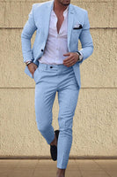 Load image into Gallery viewer, Champagne 2 Piece Single Breasted Notched Lapel Men Prom Suits