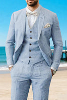 Load image into Gallery viewer, Khaki 3 Piece Single Breasted Notched Lapel Men Prom Suits