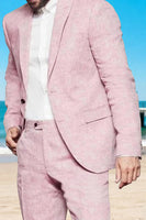 Load image into Gallery viewer, Champagne 2 Piece Single Breasted Men Prom Suits