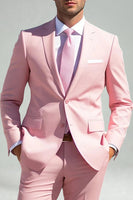 Load image into Gallery viewer, Sky Blue Notched Lapel 2 Piece Single Breasted Men Prom Suits
