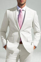 Load image into Gallery viewer, Sky Blue Notched Lapel 2 Piece Single Breasted Men Prom Suits