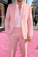 Load image into Gallery viewer, Pink Single Breasted Notched Lapel 2 Piece Men Prom Suits