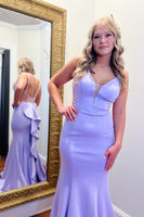 Load image into Gallery viewer, Lilac Sweetheart Ruffled Mermaid Long Prom Dress