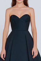 Load image into Gallery viewer, Navy Sweetheart A-Line Corset Long Formal Dress