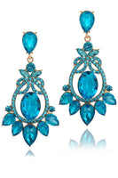 Load image into Gallery viewer, Sparkly Vintage Party Pink Drop Earrings with Rhinestones