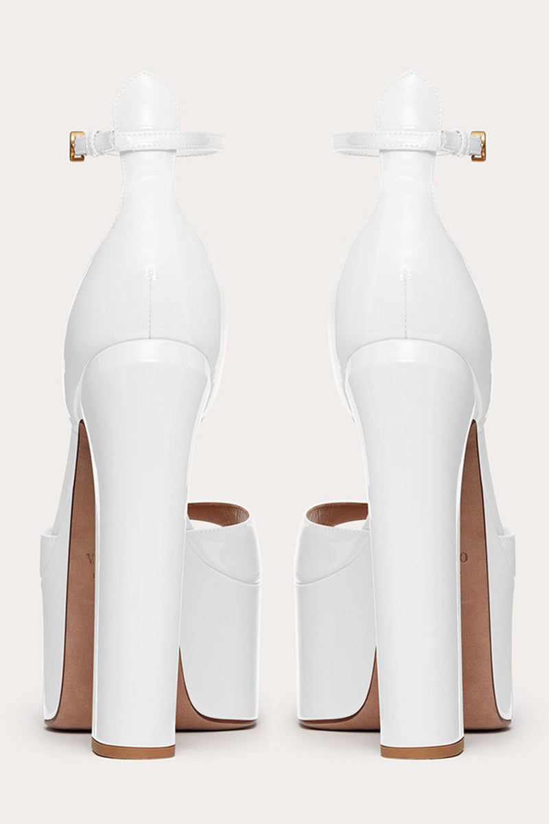 Load image into Gallery viewer, Black Chunky Open Toe Prom High Heels