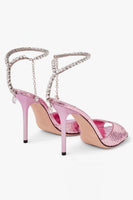 Load image into Gallery viewer, Sparkly Stilettos Blue Prom High Heels with Rhinestones