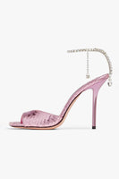 Load image into Gallery viewer, Sparkly Stilettos Blue Prom High Heels with Rhinestones