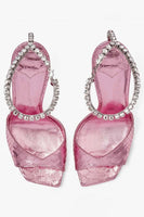 Load image into Gallery viewer, Sparkly Stilettos Blue Prom High Heels with Rhinestones