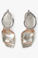 Load image into Gallery viewer, Sparkly Stilettos Blue Prom High Heels with Rhinestones