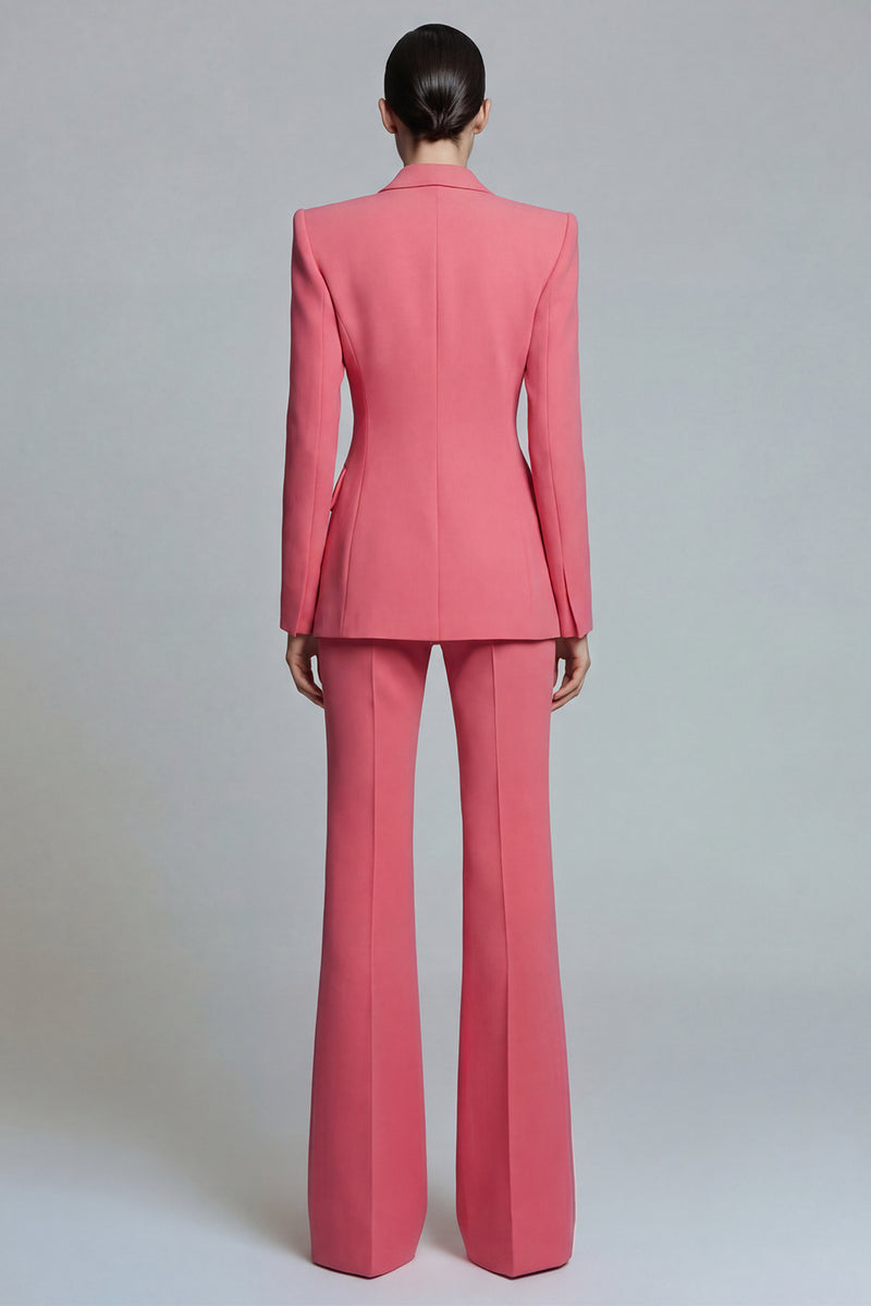 Load image into Gallery viewer, 2 Piece Coral Peak Lapel Double Breasted Business Suits