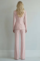 Load image into Gallery viewer, 2 Piece Grey Pink Single Breasted Peak Lapel Business Suits