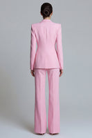 Load image into Gallery viewer, 2 Piece Pink Single Breasted Slim Fit Peak Lapel Prom Suits