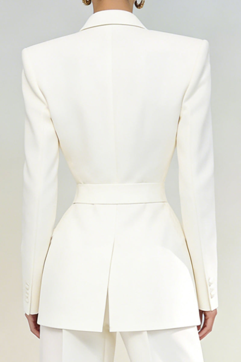 Load image into Gallery viewer, Ivory 2 Piece Peak Lapel Single Breasted Business Suits