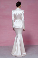 Load image into Gallery viewer, Ivory 2 Piece Peak Lapel Mermaid Long Business Suits