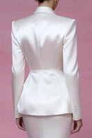 Load image into Gallery viewer, Ivory 2 Piece Peak Lapel Mermaid Long Business Suits