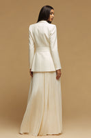 Load image into Gallery viewer, Ivory 2 Piece Single Breasted A Line Long Business Suits