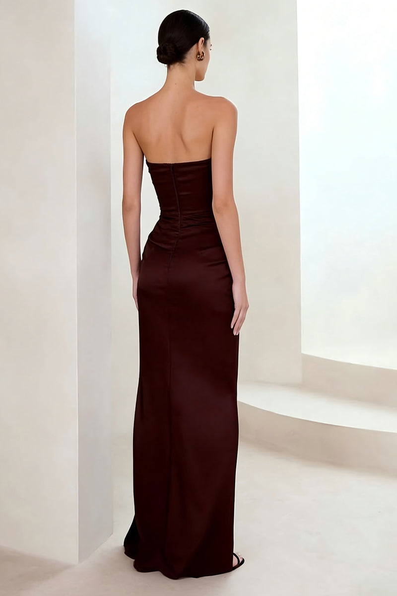 Load image into Gallery viewer, Cabernet Sweetheart Sheath Long Formal Dress with Slit