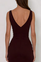Load image into Gallery viewer, Cabernet Backless V Neck Mermaid Long Formal Dress