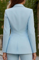 Load image into Gallery viewer, 2 Piece Ivory Peak Lapel Single Breasted Slim Fit Business Suits