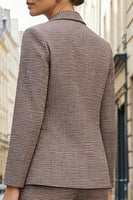 Load image into Gallery viewer, Grey Stripe 2 Piece Peak Lapel Single Breasted Business Suits