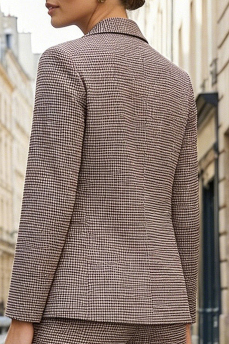 Load image into Gallery viewer, Grey Stripe 2 Piece Peak Lapel Single Breasted Business Suits