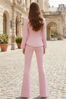 Load image into Gallery viewer, 2 Piece Light Pink Single Breasted Business Suits