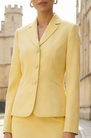 Load image into Gallery viewer, 2 Piece Light Yellow Single Breasted Pencil Notched Lapel Business Suits