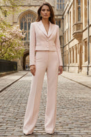 Load image into Gallery viewer, Light Pink 2 Piece Single Breasted Peak Lapel Business Suits