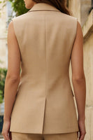 Load image into Gallery viewer, Khaki 2 Piece Single Breasted Business Suits