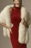 Load image into Gallery viewer, Dark Red Velvet High Neck Cut Out Sheath Long Formal Dress