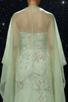 Load image into Gallery viewer, Green Corset Mermaid Strapless Ruffled Long Floral Prom Dress with Slit