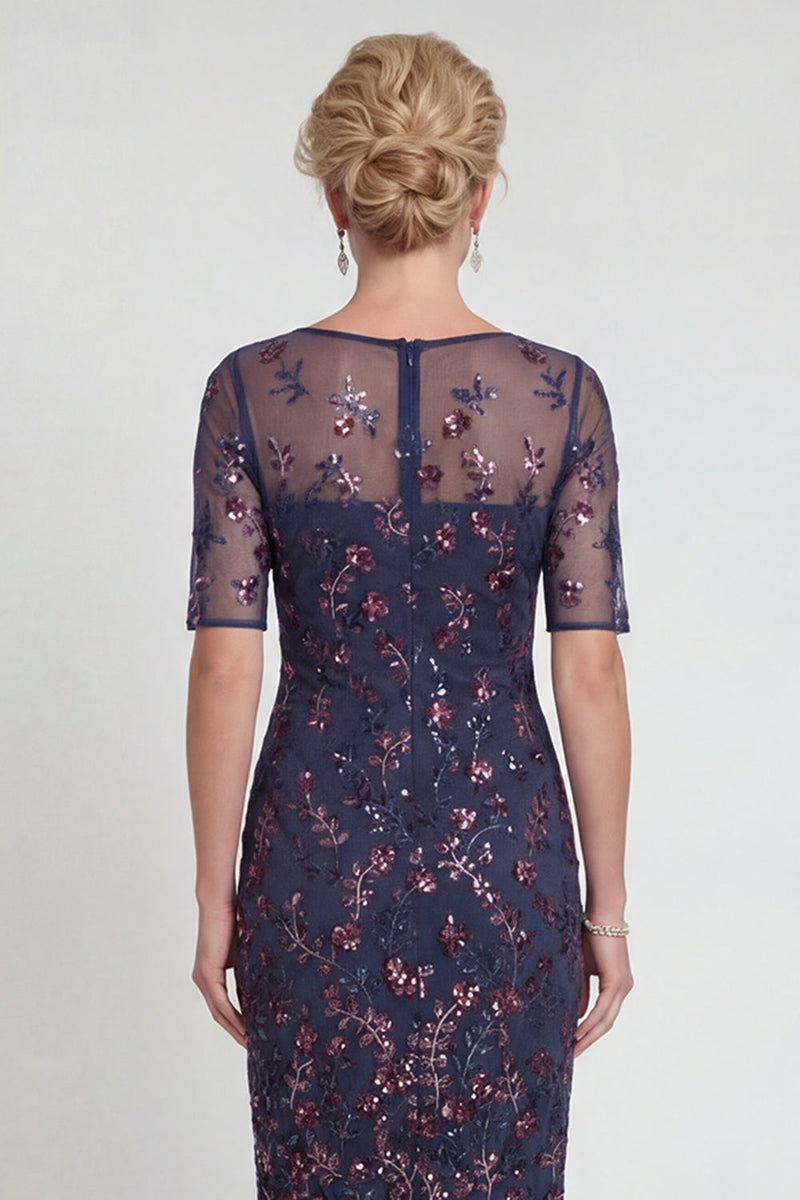 Load image into Gallery viewer, Sparkly Burgundy Appliqued Short Bodycon Formal Dress