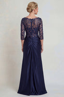 Load image into Gallery viewer, Sparkly Burgundy Floral Mermaid V Neck Long Evening Dress