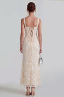 Load image into Gallery viewer, Lilac Corset Ruched Thick Straps Mermaid Maxi Formal Dress