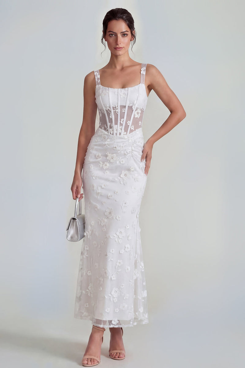 Load image into Gallery viewer, Lilac Corset Ruched Thick Straps Mermaid Maxi Formal Dress