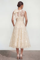 Load image into Gallery viewer, Lilac Round Neck A Line Maxi Formal Dress with Pockets