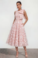 Load image into Gallery viewer, Lilac Round Neck A Line Maxi Formal Dress with Pockets