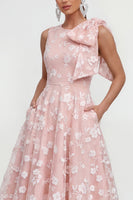 Load image into Gallery viewer, Lilac Round Neck A Line Maxi Formal Dress with Pockets
