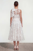Load image into Gallery viewer, Lilac Round Neck A Line Maxi Formal Dress with Pockets