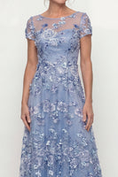 Load image into Gallery viewer, Dusty Rose A Line Floral Long Mother of the Bride Dress