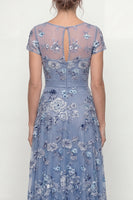 Load image into Gallery viewer, Dusty Rose A Line Floral Long Mother of the Bride Dress