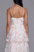 Load image into Gallery viewer, Yellow A Line Floral Long Corset Formal Dress with Ruffles