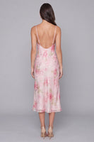 Load image into Gallery viewer, Sparkly Pink Floral Spaghetti Straps Maxi Bodycon Formal Dress