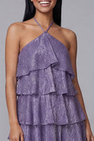 Load image into Gallery viewer, Floral White Pink Short A Line Homecoming Dress with Ruffles